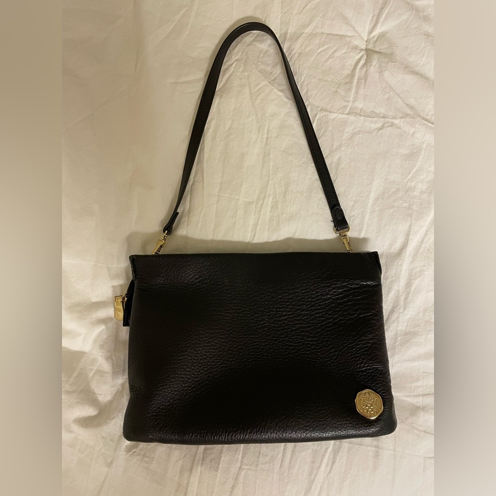 Vince Camuto Black Leather Shoulder Bag